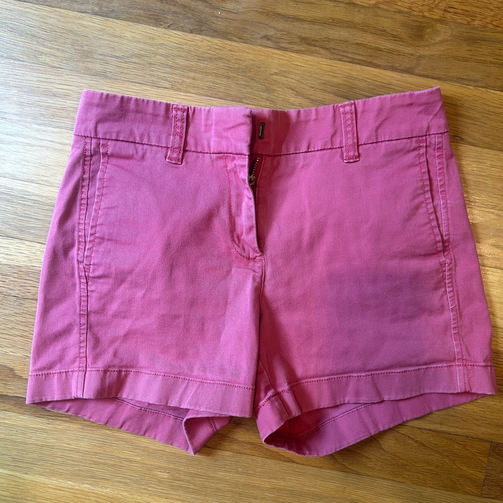 J. crew chino shorts - great Nantucket red color - size 00